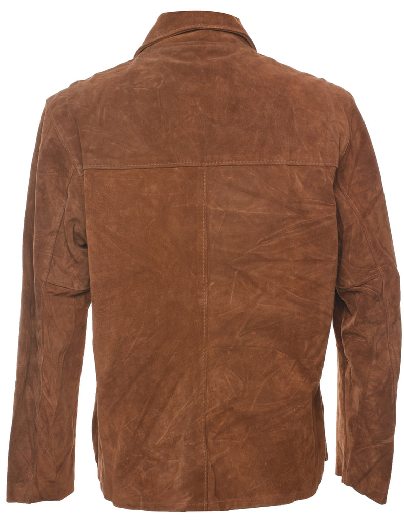 Brown Suede Jacket - M