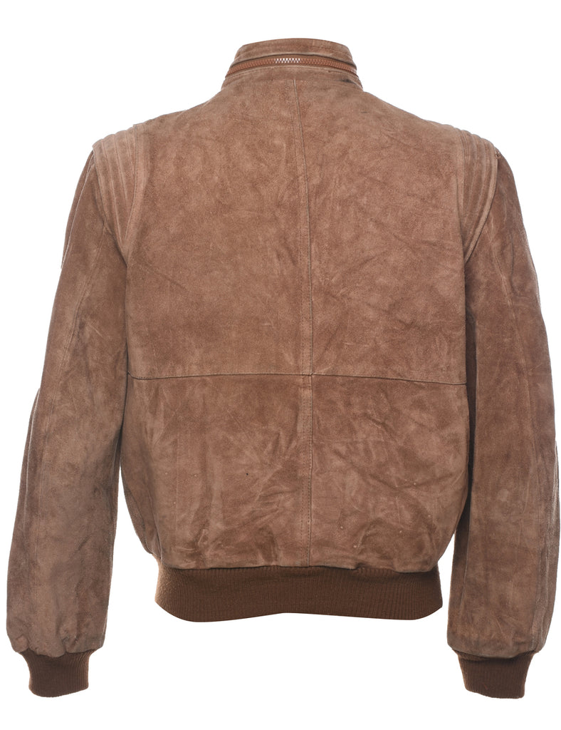 Brown Suede Jacket - M