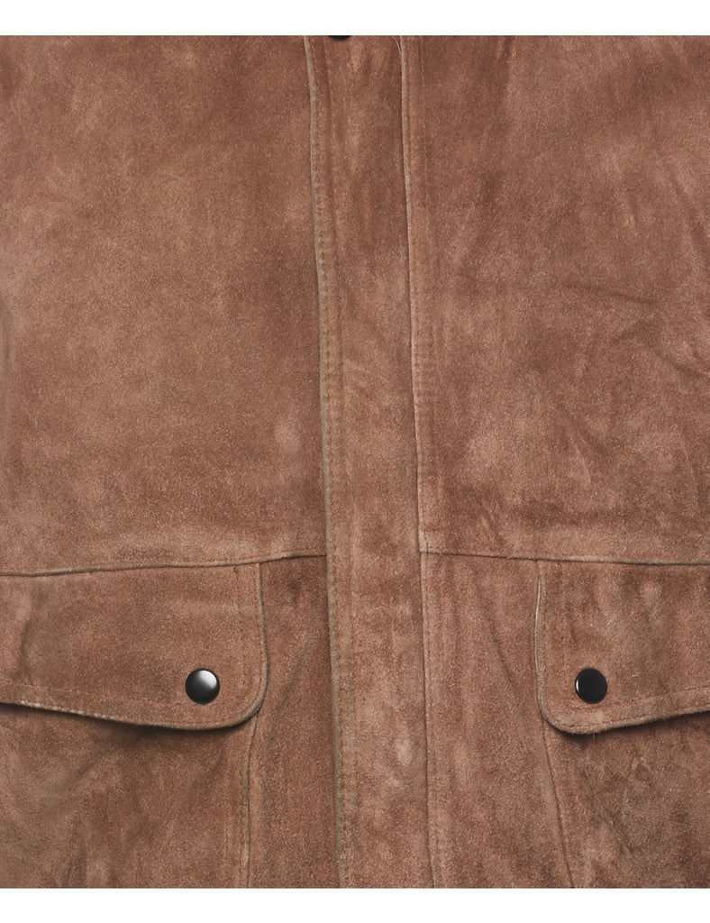 Brown Suede Jacket - M