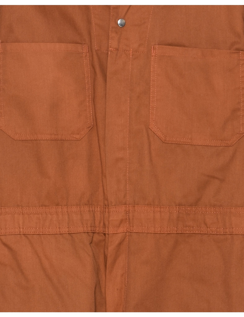 Burnt Orange Boiler Suit - L