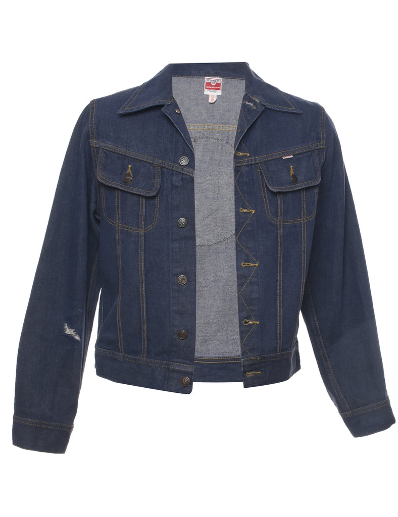 Button Front Denim Jacket - S