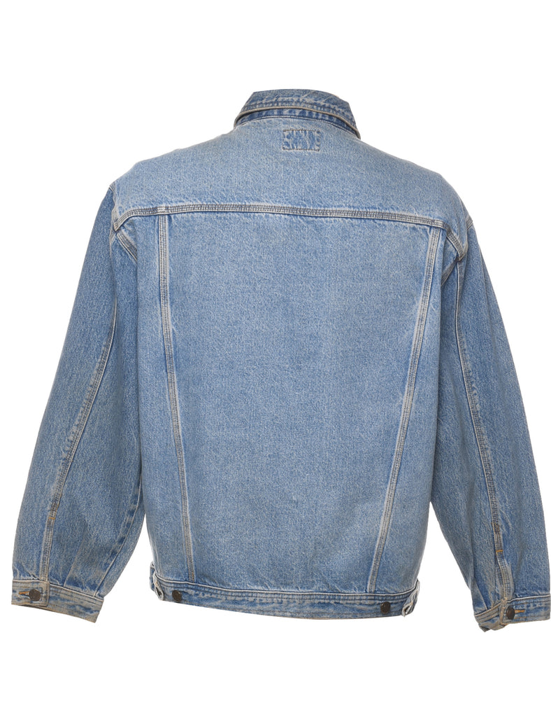 Button Front Denim Jacket - L