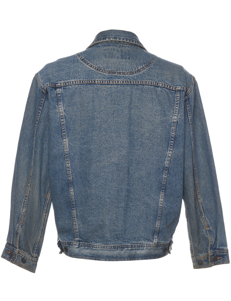 Button Front Denim Jacket - M