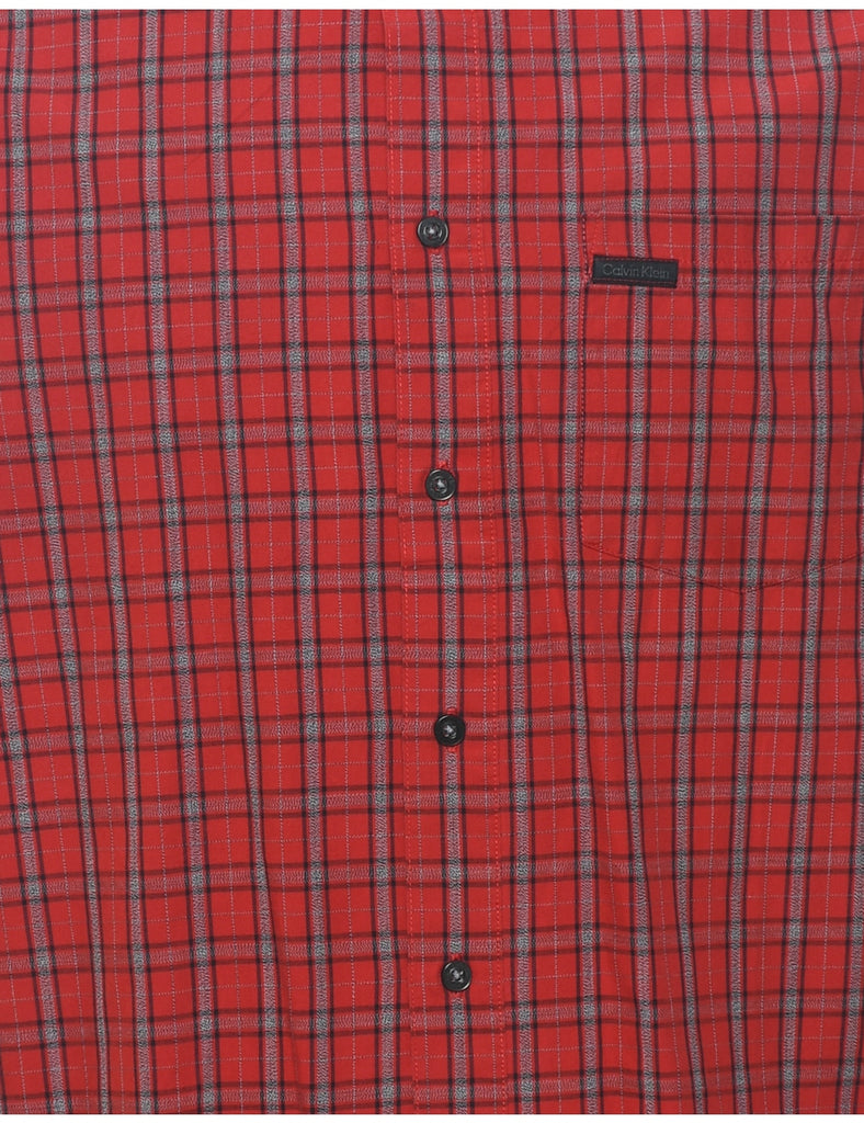 Calvin Klein Red Checked Shirt - L