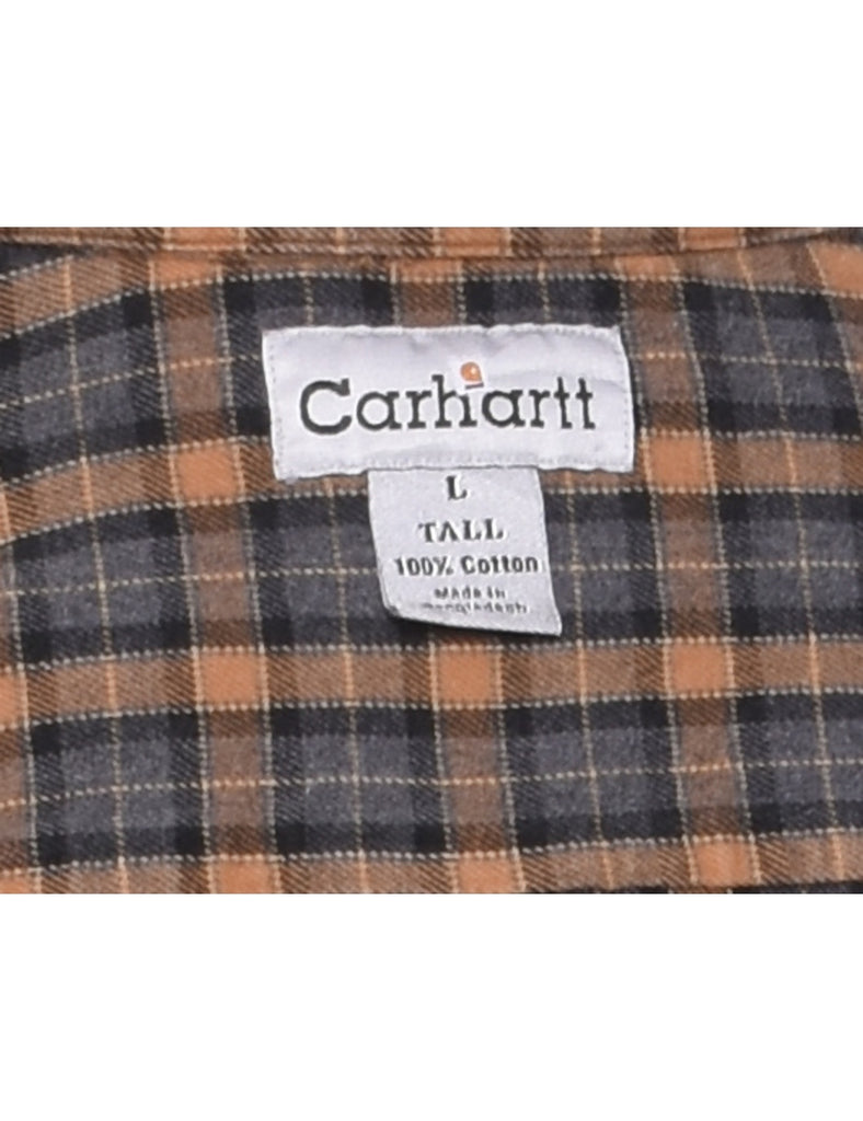 Carhartt Checked Beige & Grey Shirt - L