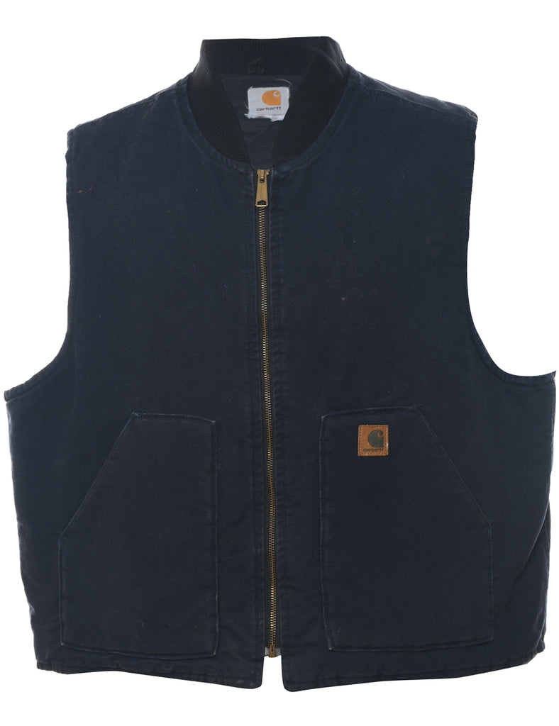 Carhartt Navy Sleeveless Workwear Jacket - XL