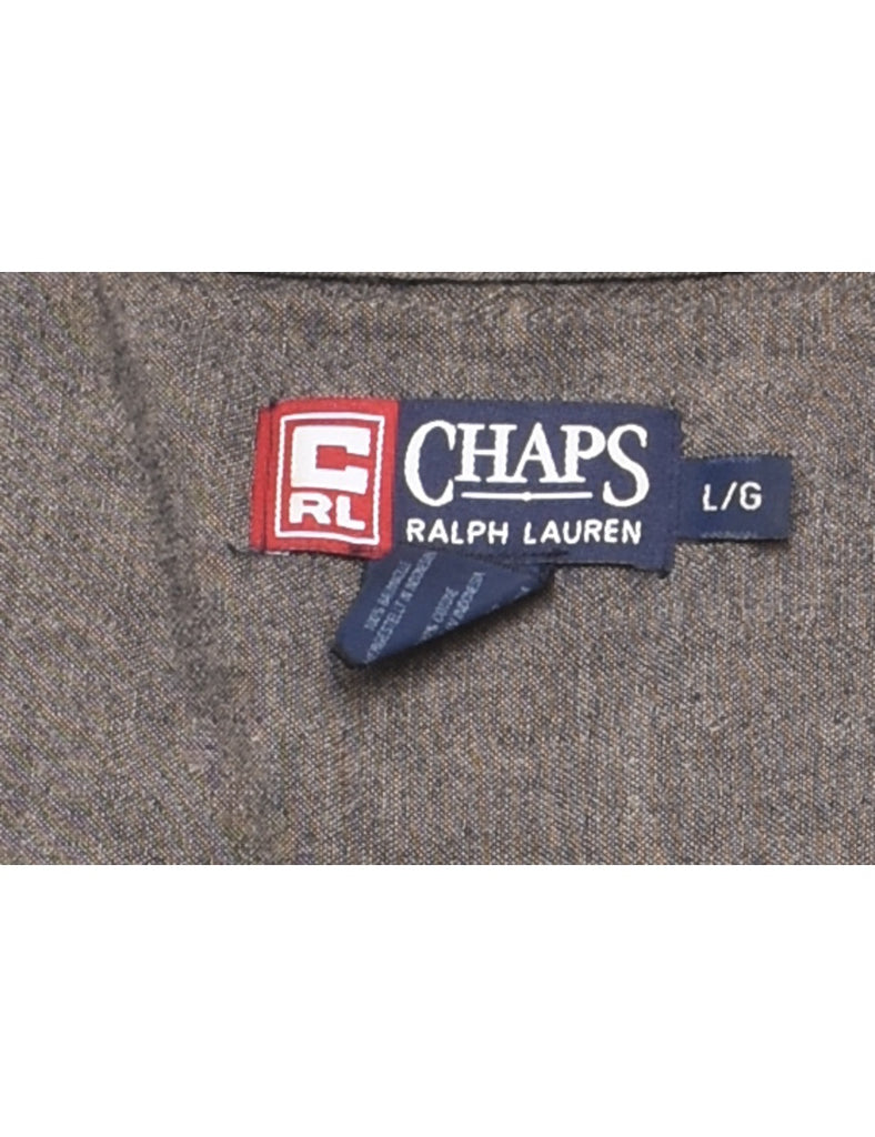 Chaps Checked Denim Shirt - L