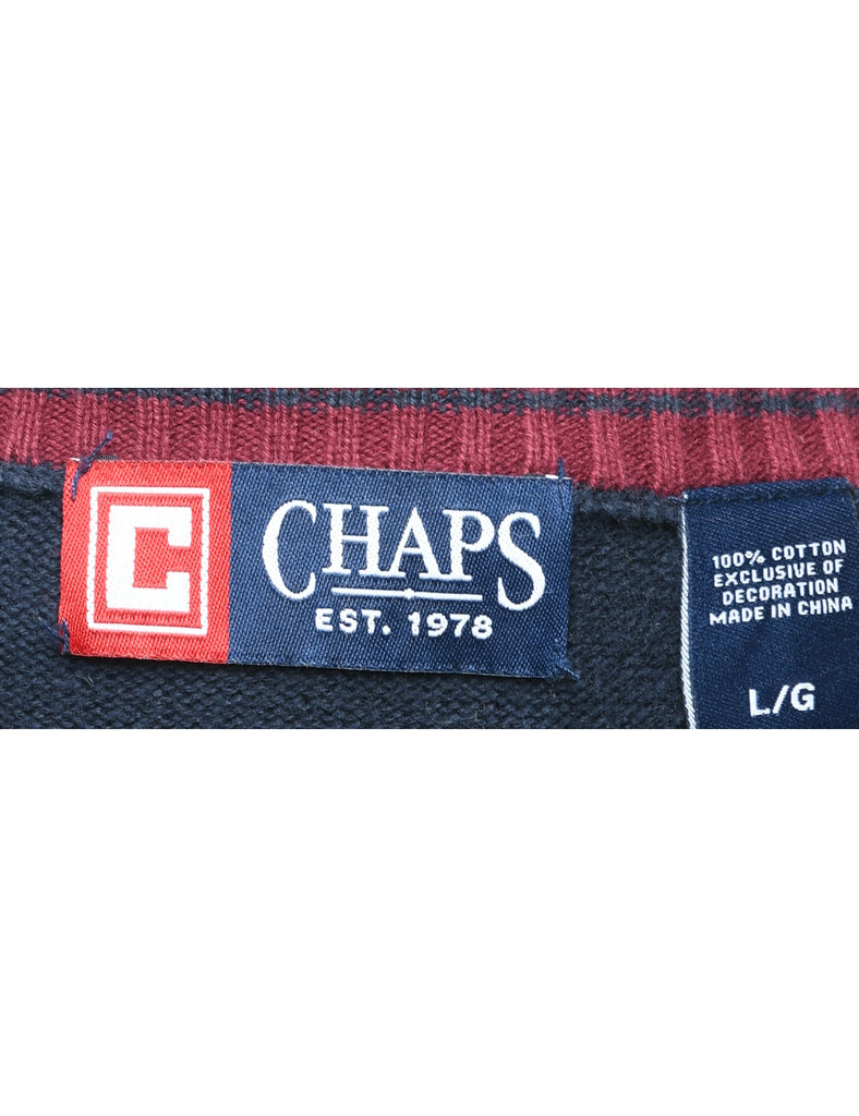 Chaps Navy Vest - L