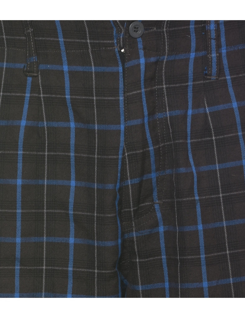 Checked Dark Grey Shorts - W32 L11