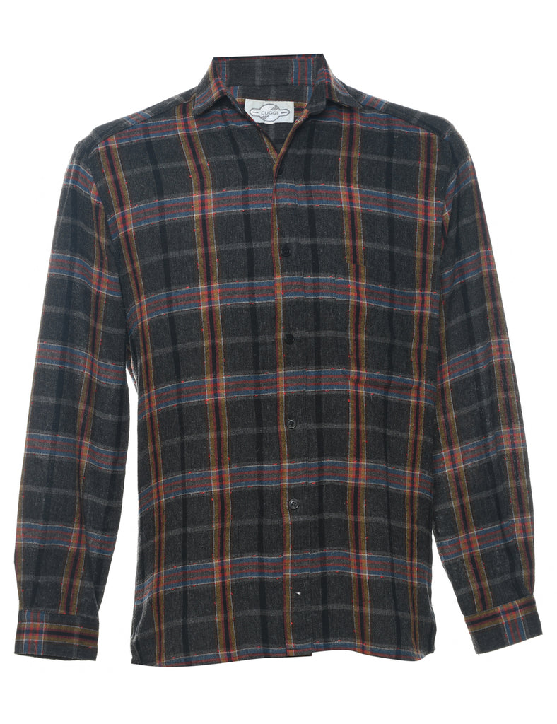 Checked Multi-Colour Flannel Shirt  - M