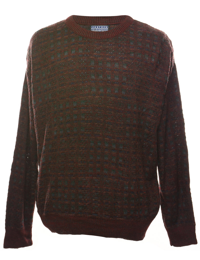 Checked Multi-Colour Jumper - XL