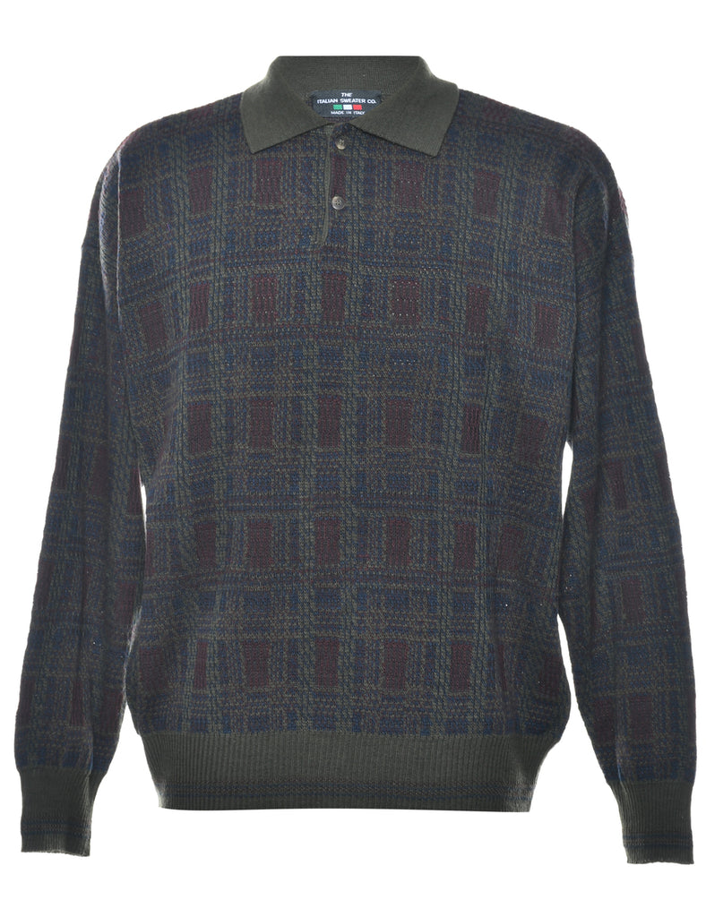 Checked Pattern Jumper - M