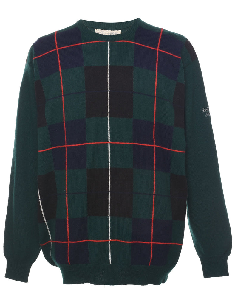 Checked Pattern Jumper - L