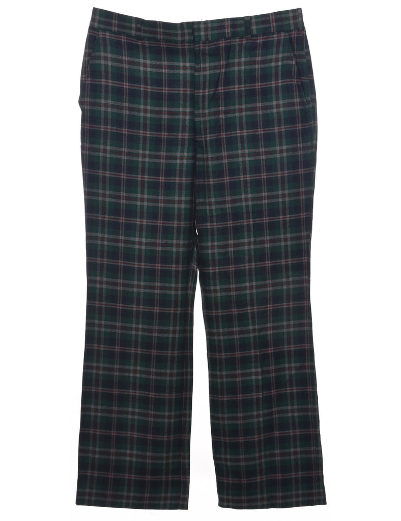 Checked Pattern Trousers - W35 L29