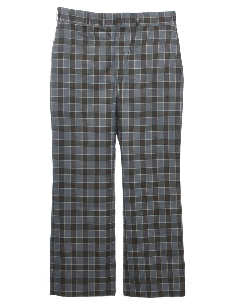 Checked Pattern Trousers - W33 L30