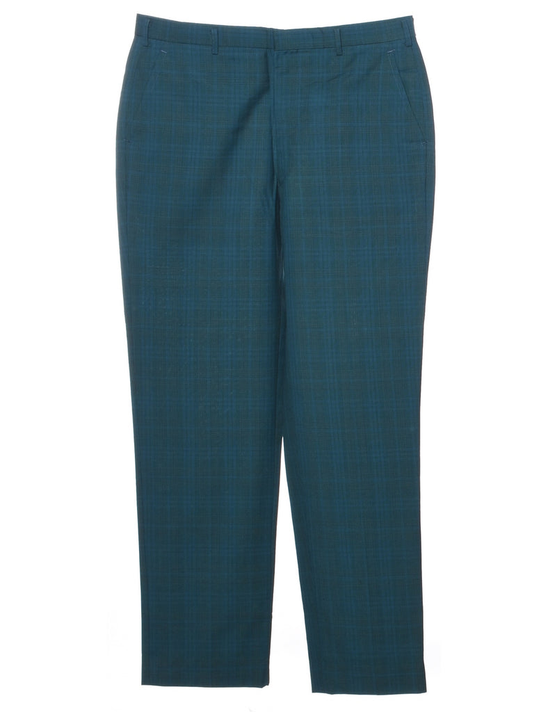 Checked Pattern Trousers - W33 L31