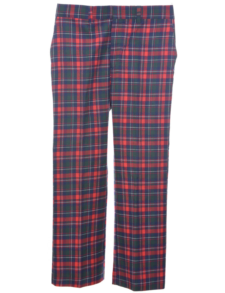 Checked Pattern Trousers - W35 L31