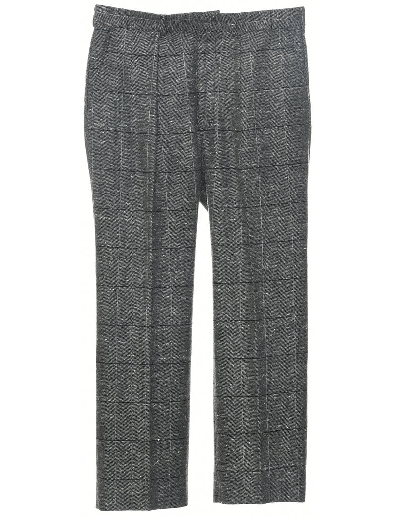 Checked Pattern Trousers - W33 L29