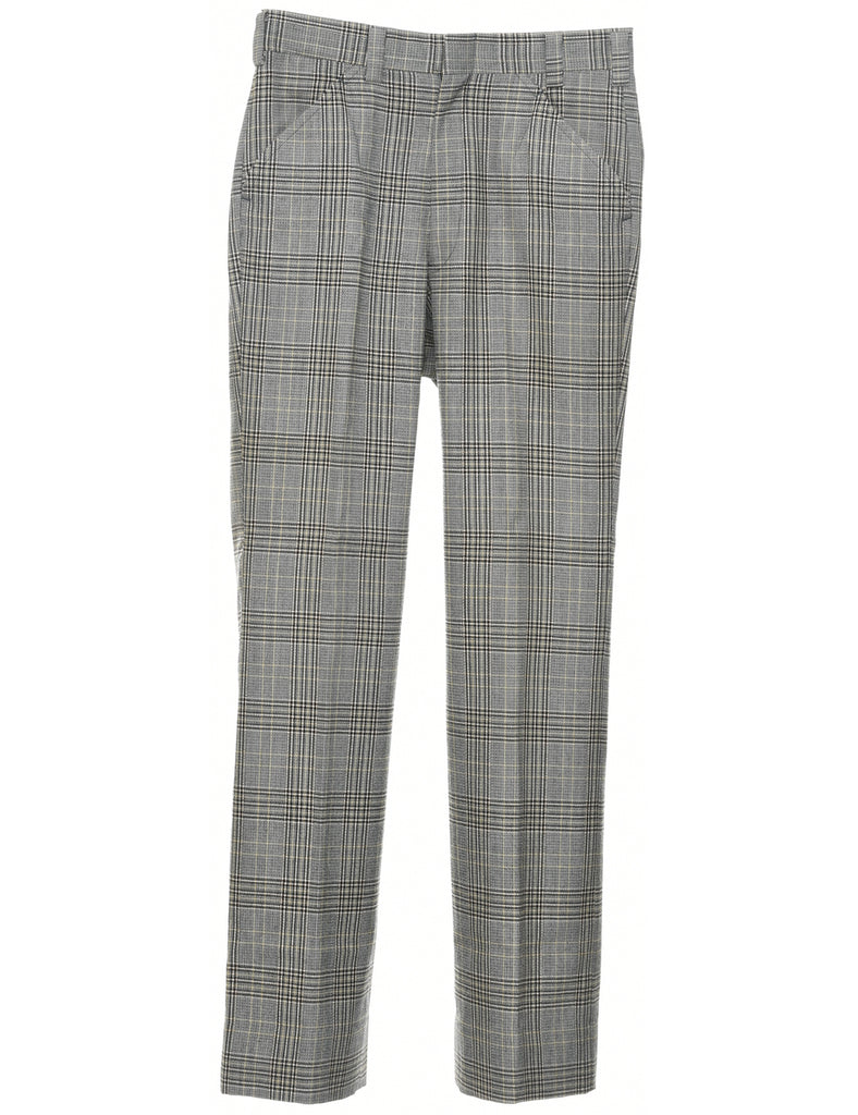 Checked Pattern Trousers - W29 L31