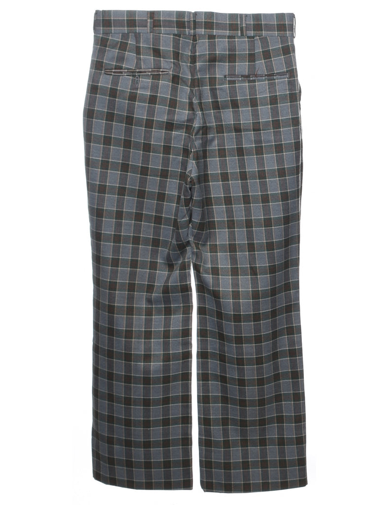 Checked Pattern Trousers - W33 L30