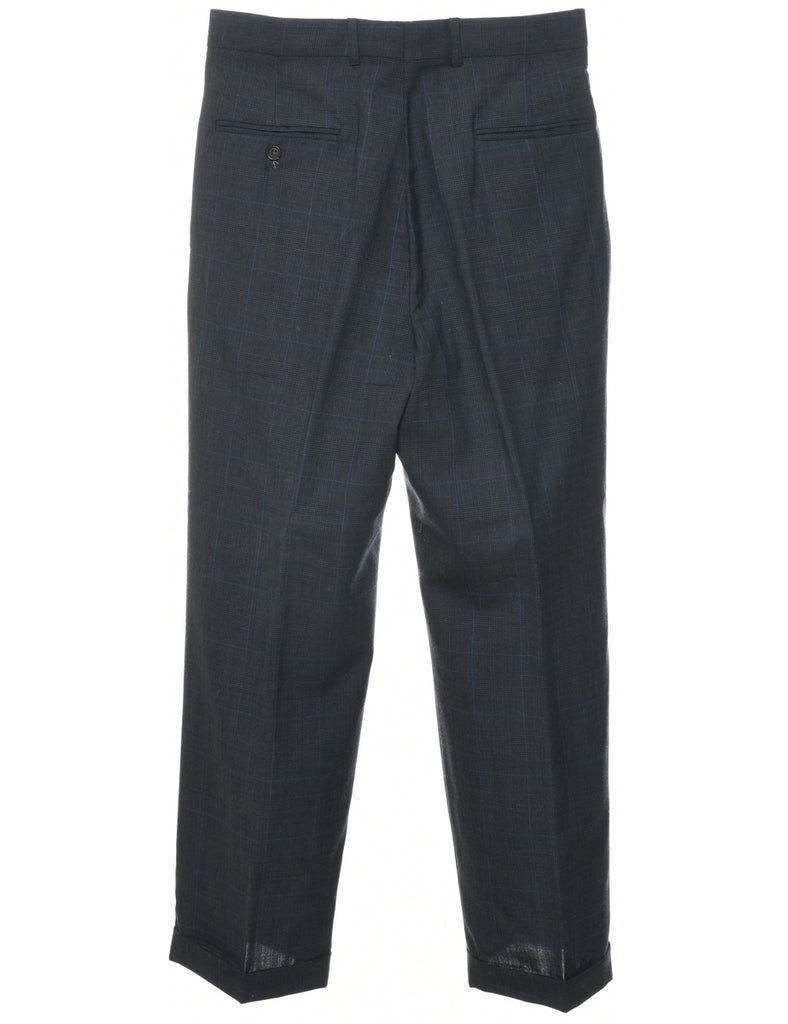 Checked Pattern Trousers - W29 L28