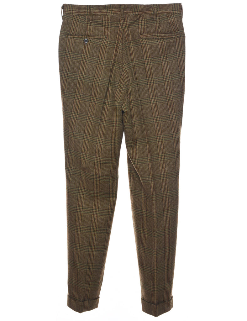 Checked Pattern Trousers - W30 L30