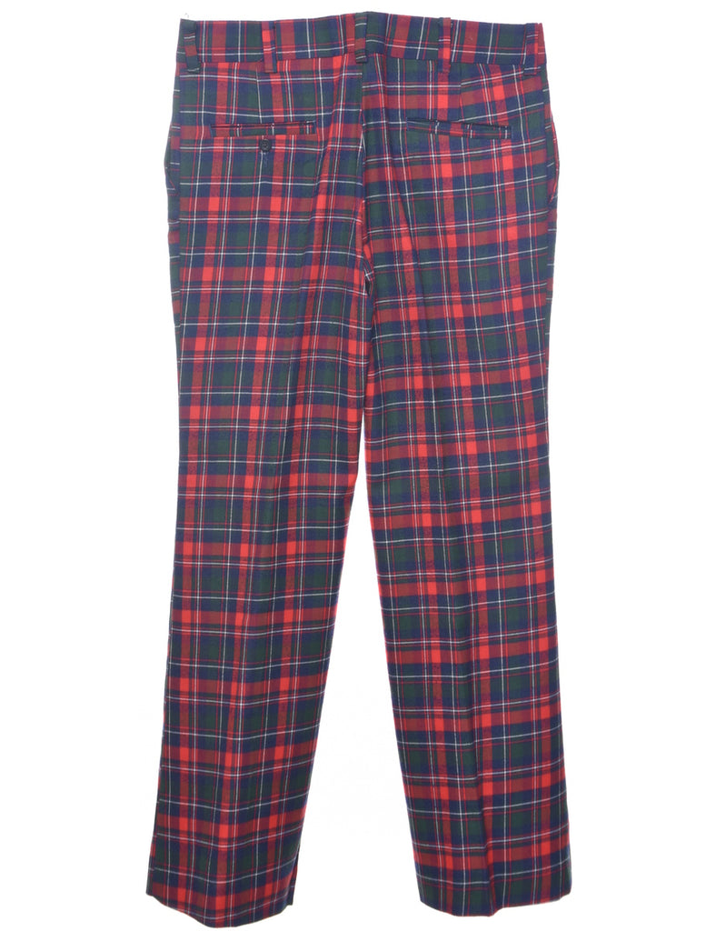 Checked Pattern Trousers - W35 L31