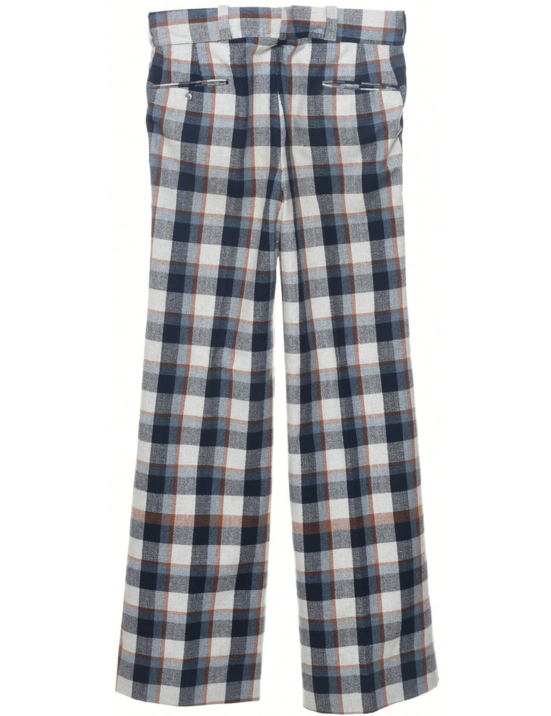 Checked Pattern Trousers - W34 L35