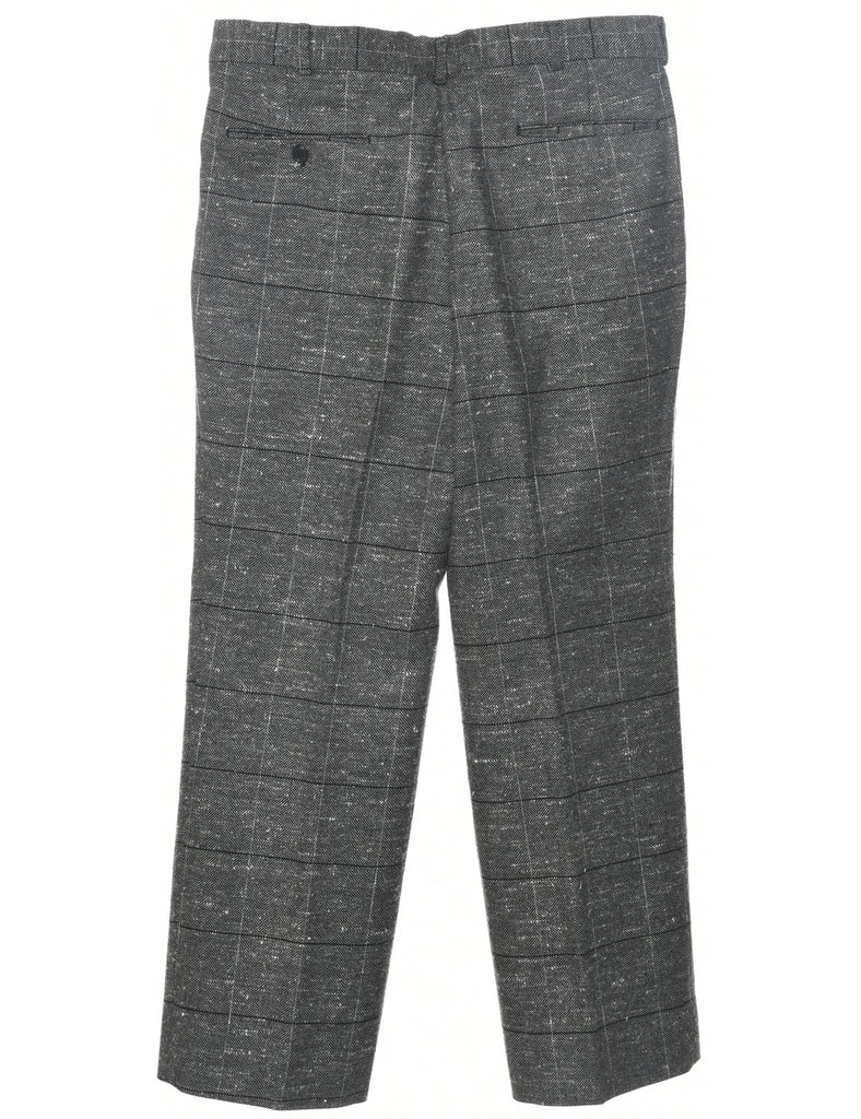 Checked Pattern Trousers - W33 L29