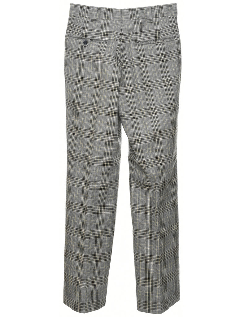 Checked Pattern Trousers - W29 L31