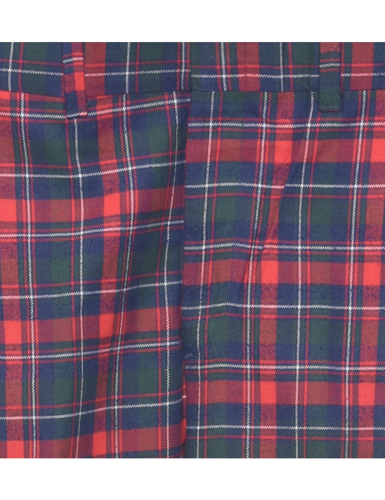 Checked Pattern Trousers - W35 L31