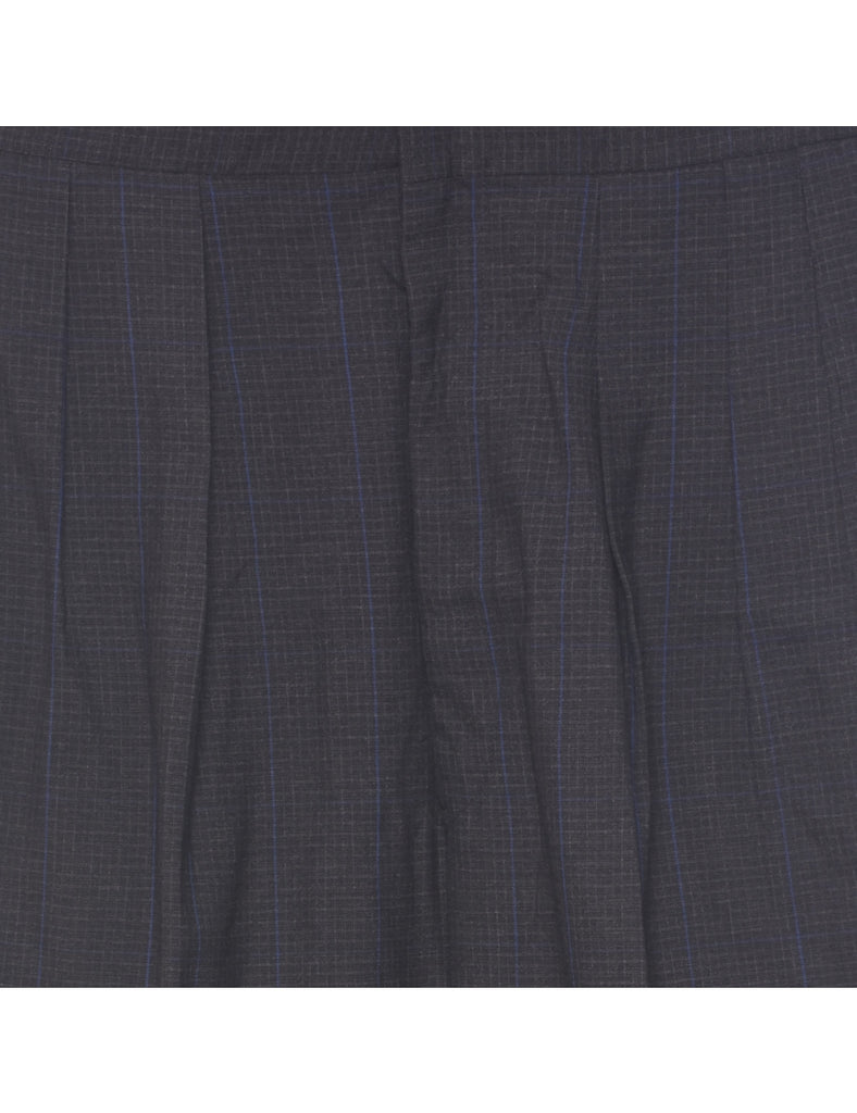 Checked Pattern Trousers - W34 L30