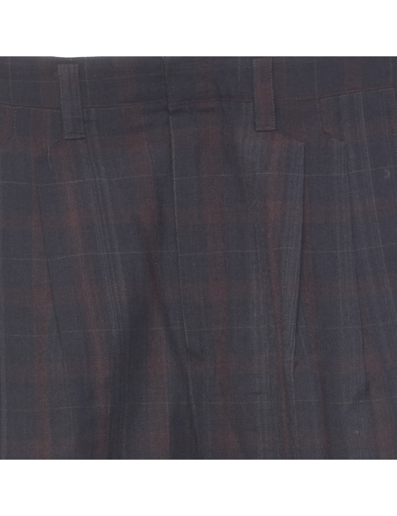 Checked Pattern Trousers - W31 L28