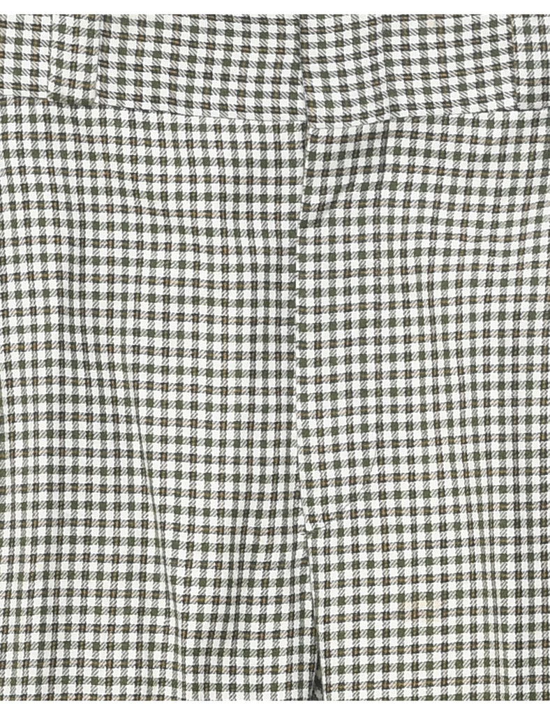 Checked Pattern Trousers - W33 L32