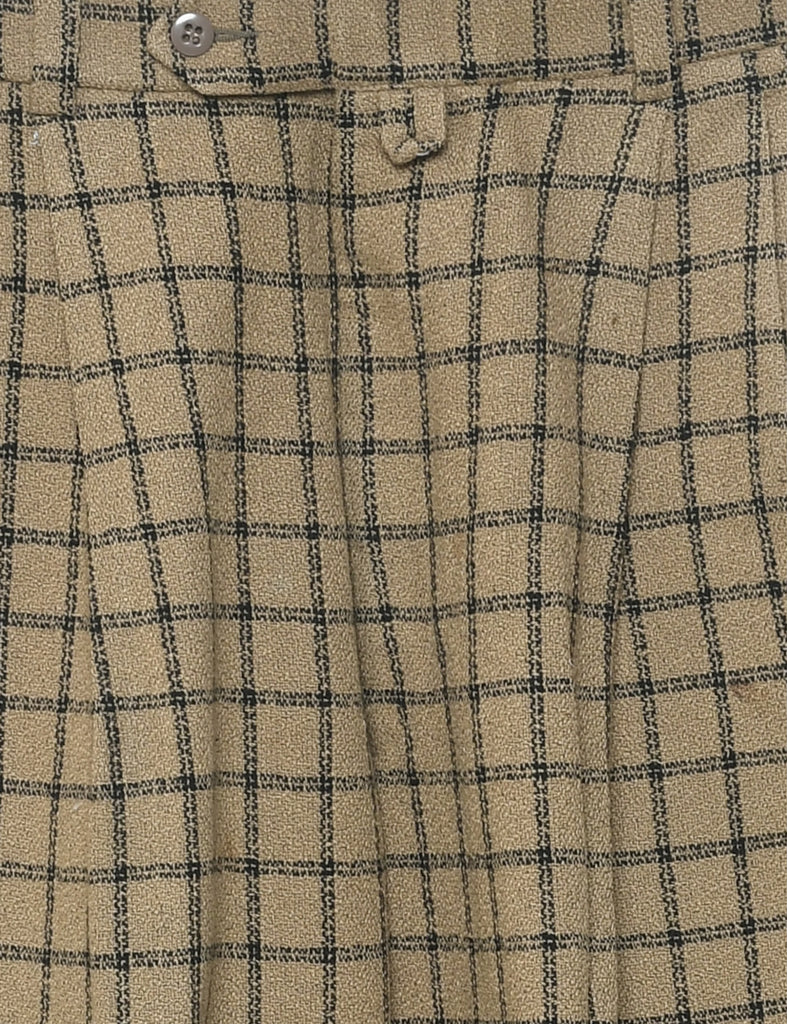 Checked Pattern Trousers - W32 L31