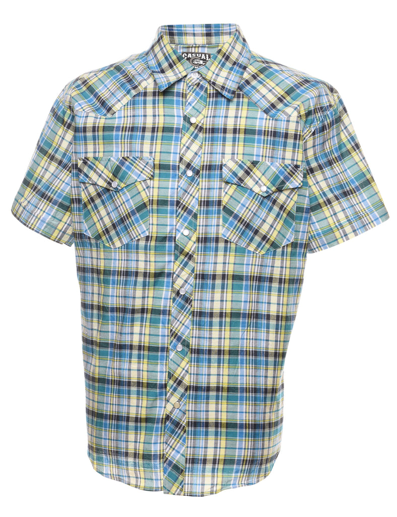 Checked Western Shirt - L