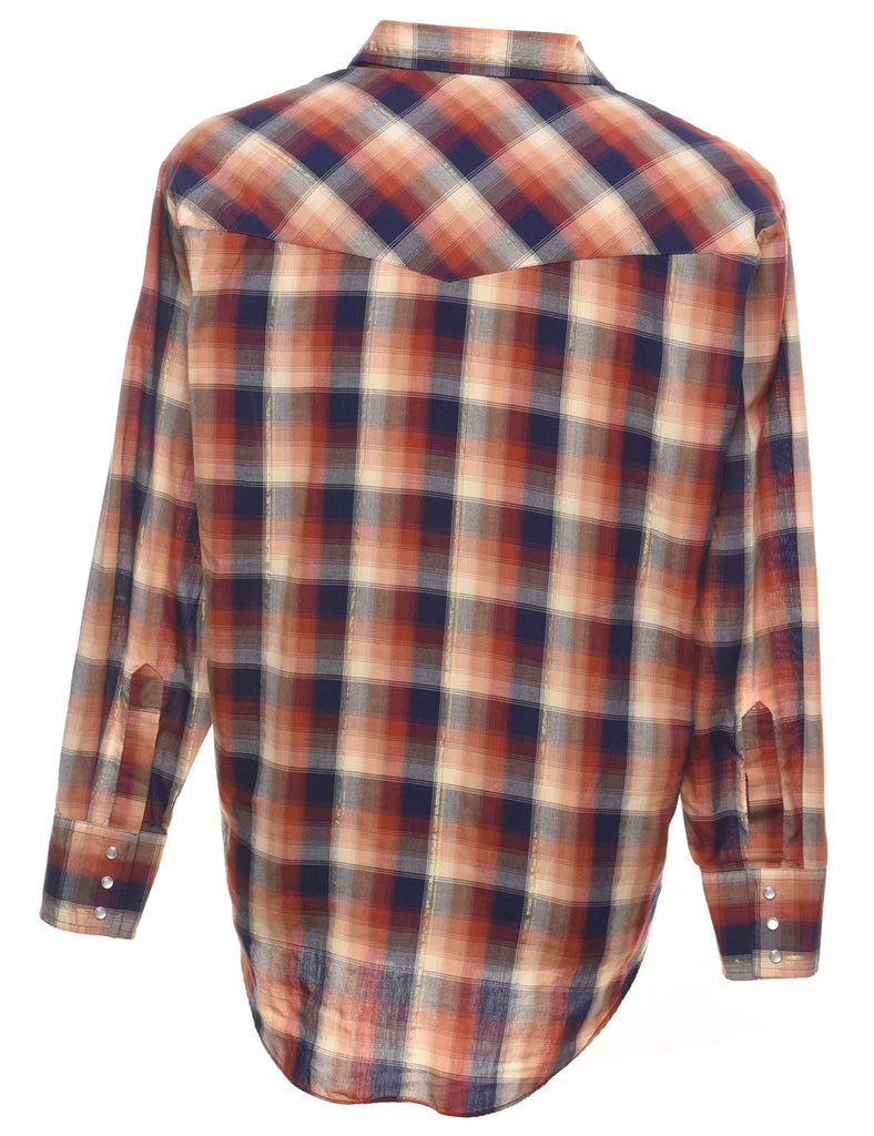 Checked Western Shirt - L