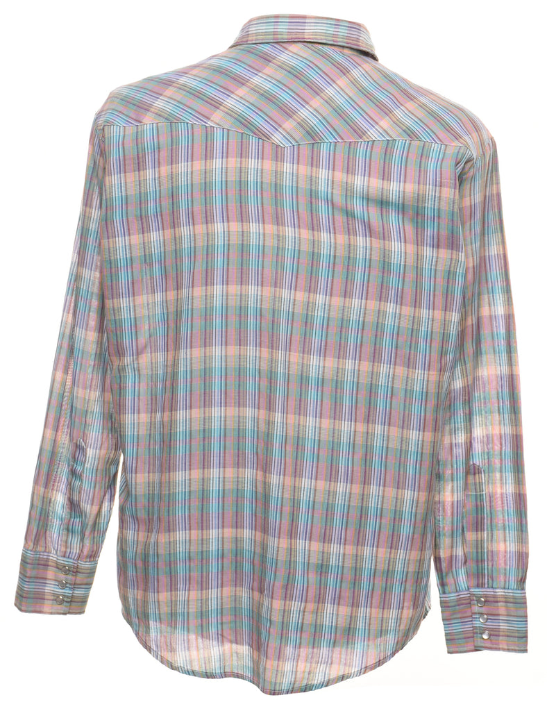 Checked Western Shirt - L