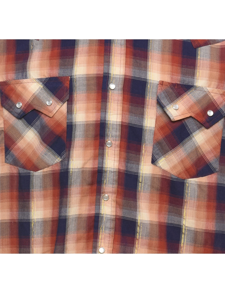 Checked Western Shirt - L