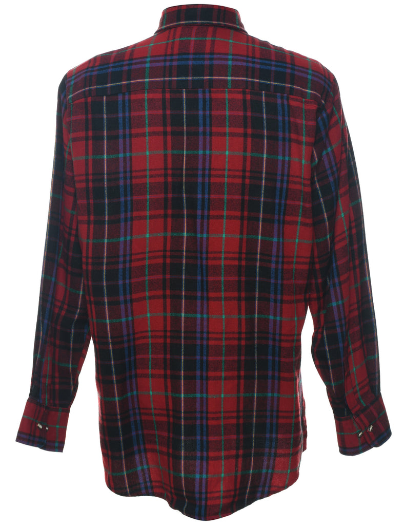 Ched Red Plaid Shirt - L