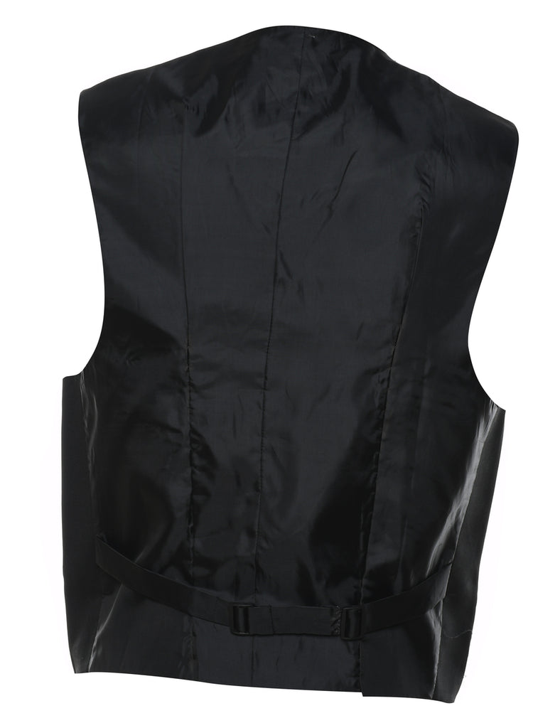 Classic Black Waistcoat - L