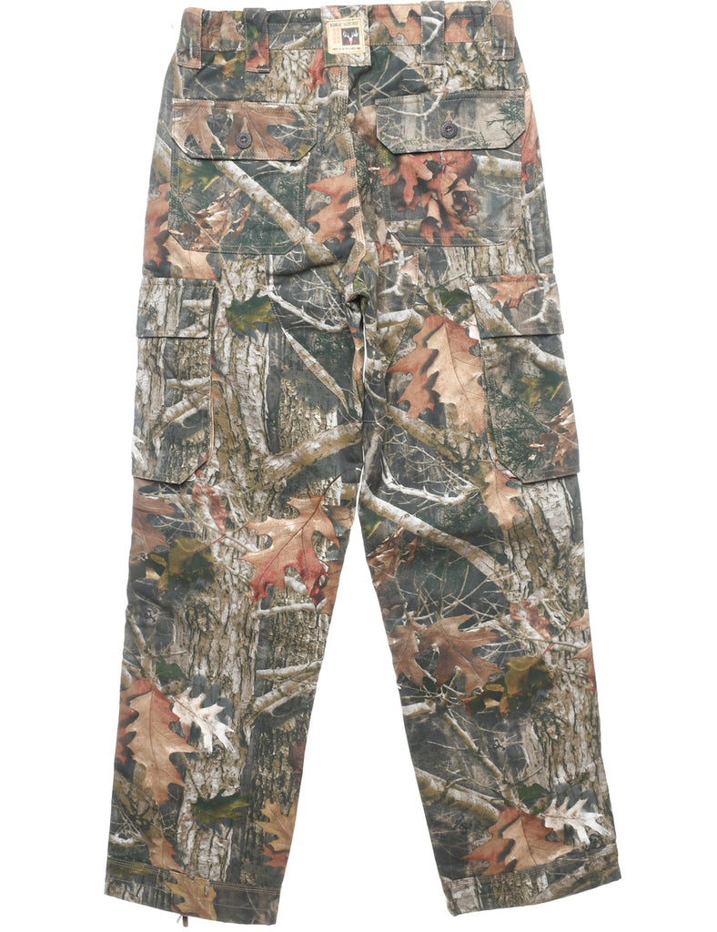 Classic Camouflage Print Cargo Trousers - W26 L32