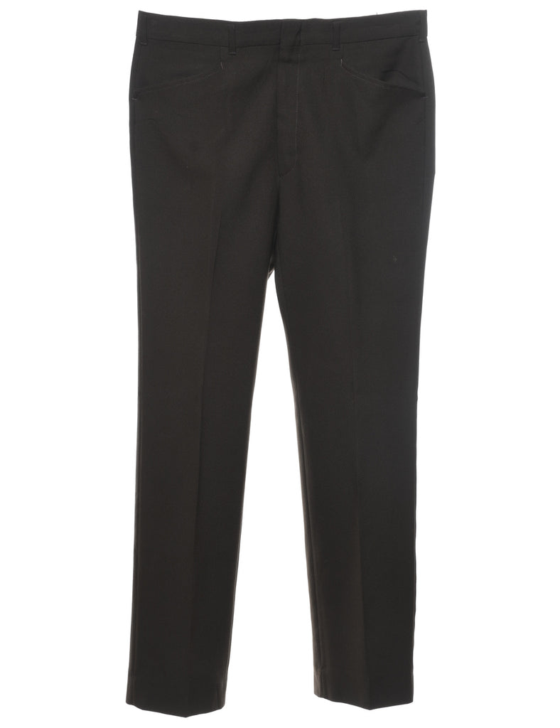 Classic Dark Brown Suit Trousers - W34 L32