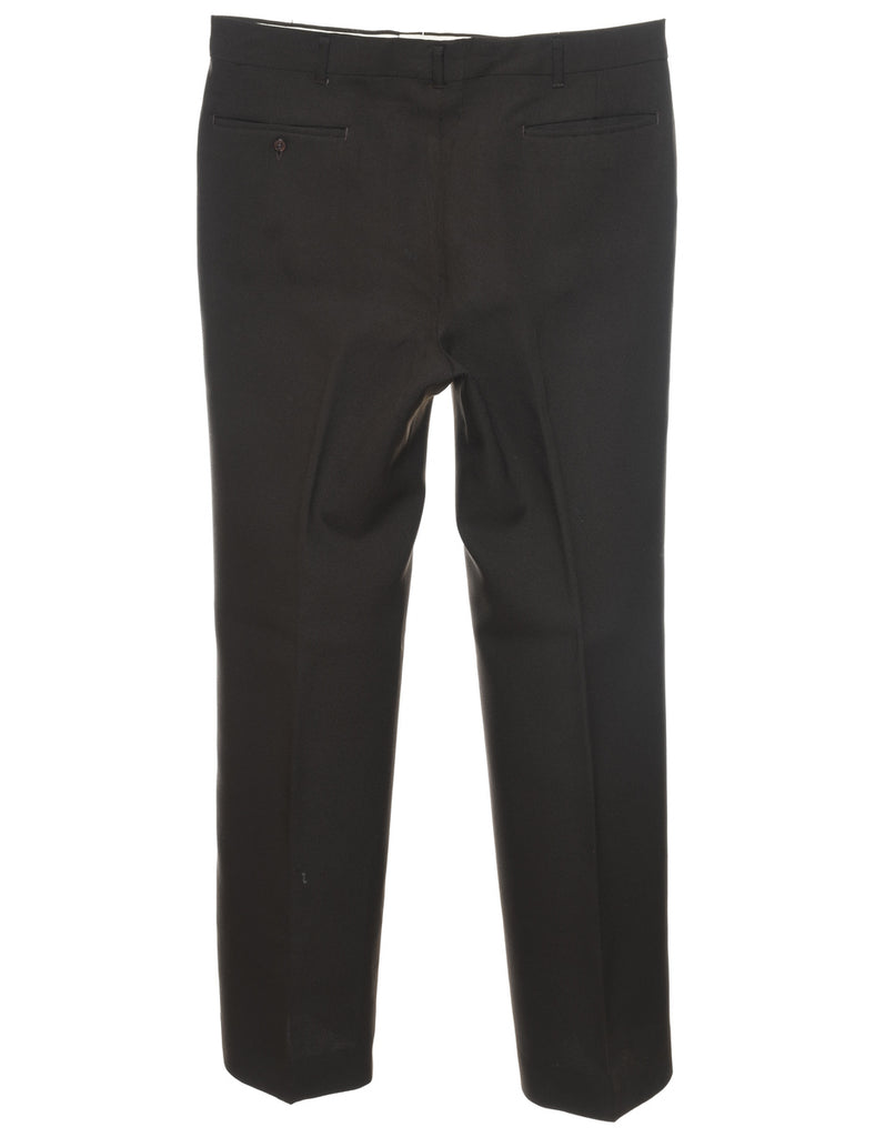 Classic Dark Brown Suit Trousers - W34 L32