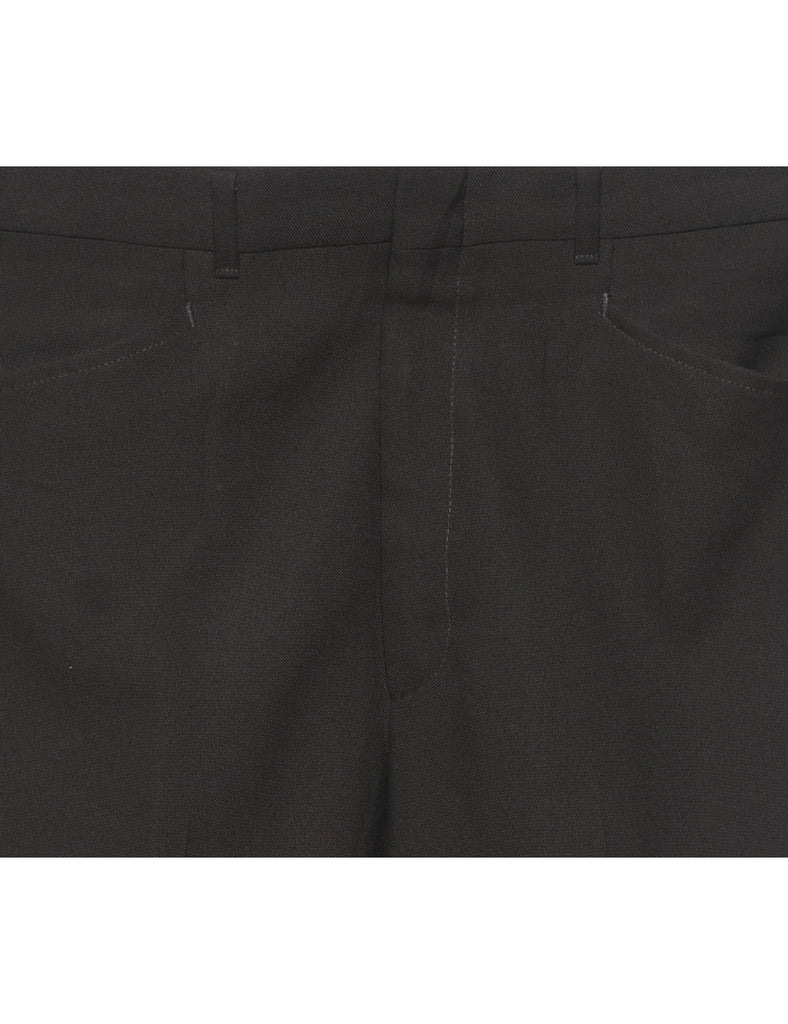 Classic Dark Brown Suit Trousers - W34 L32