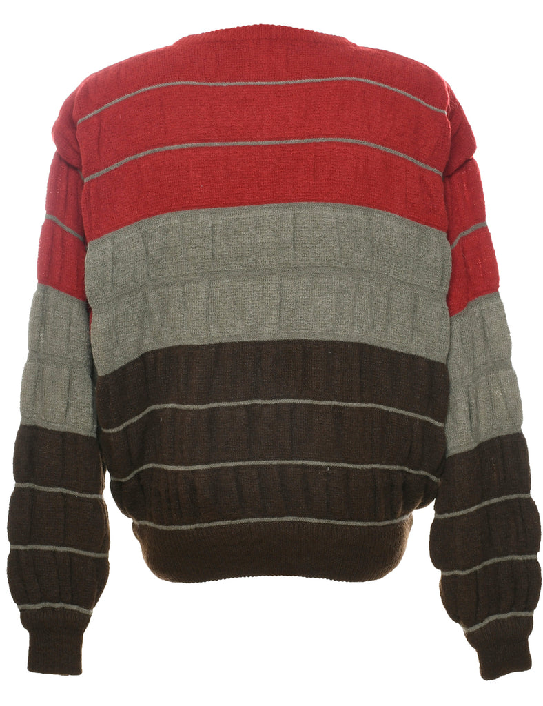 Colour Block Jumper - M