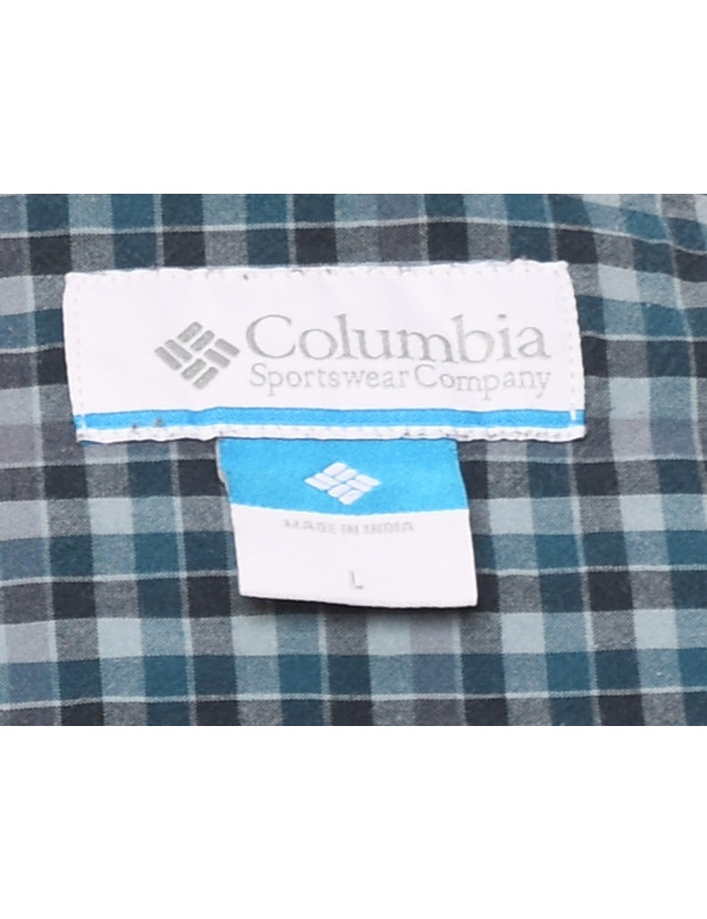 Columbia Checked Navy & Dark Grey Shirt - L