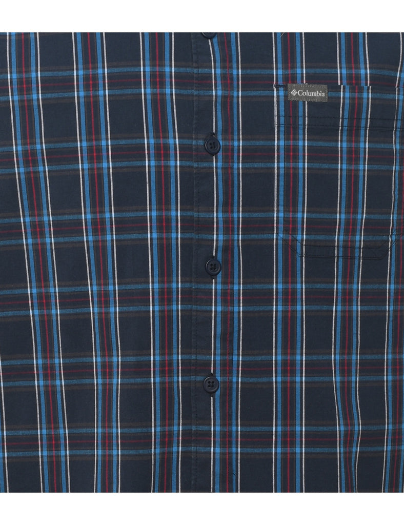 Columbia Navy. Red & Blue Checked Shirt - L