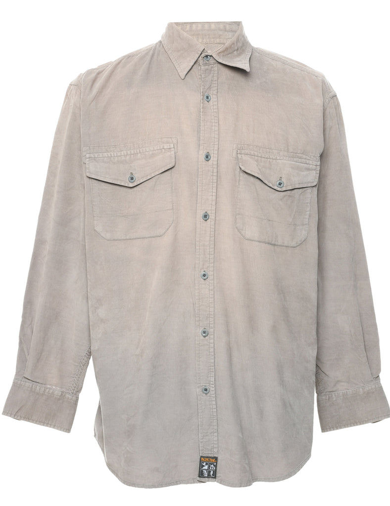 Corduroy Beige Shirt - M