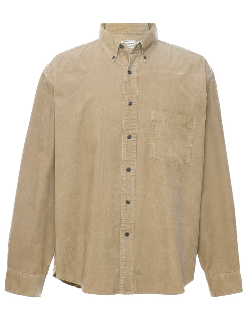 Corduroy Beige Shirt - XL